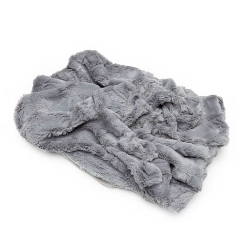 Premium Nesting Bed - Charcoal Grey Minky Fur