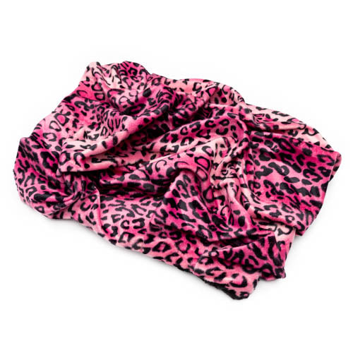 Premium Nesting Bed - Pink Leopard Velboa Fur