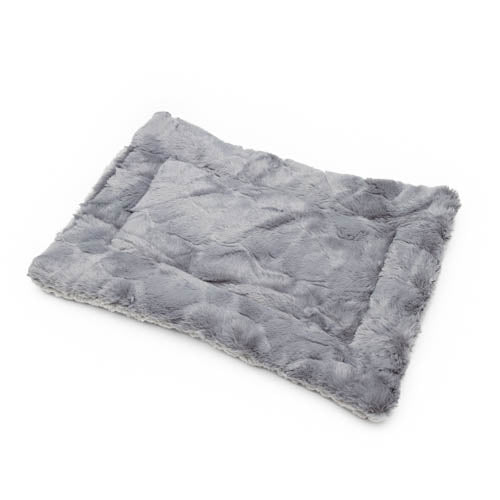 Premium Flat Bed - Charcoal Grey Fur