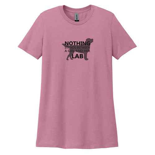 A girl and her Lab Shirt