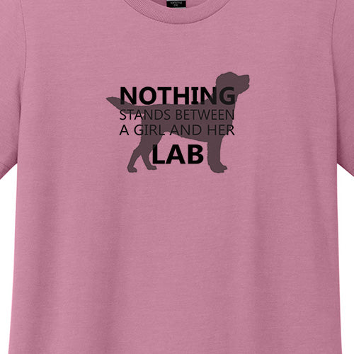 A girl and her Lab Shirt