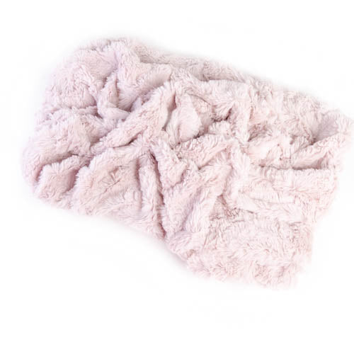 Premium Nesting Bed - Blush Pink Minky Fur