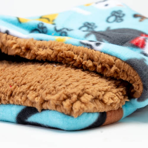 Pocket Bed - Dogs in Bowties Plush Fleece