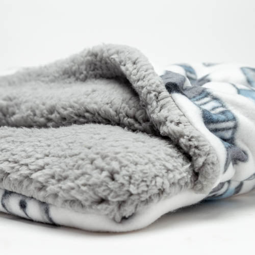Pocket Bed - Dogs in Sweaters Plush Fleece