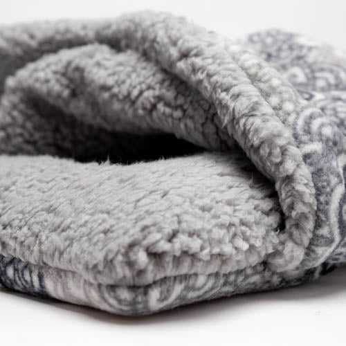 Pocket Bed - Grey Medallion Plush Fleece