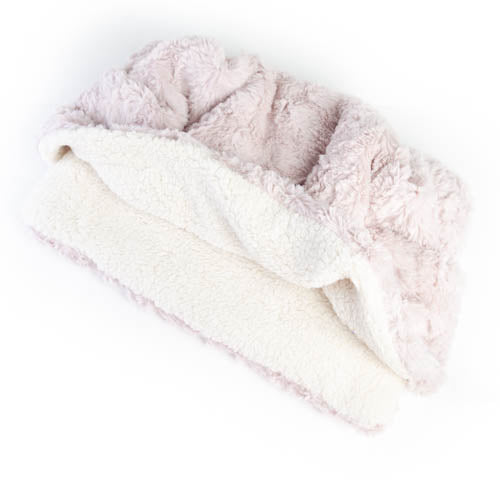 Premium Pocket Bed - Blush Pink Minky Fur