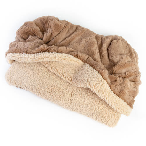 Premium Pocket Bed - Mocha Brown Minky Fur