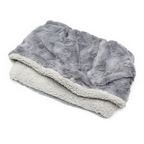 Premium Pocket Bed - Charcoal Grey Minky Fur