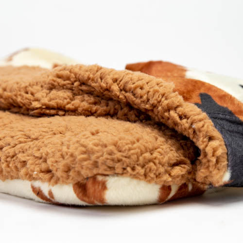 Premium Pocket Bed - Tan Cow Velboa Fur