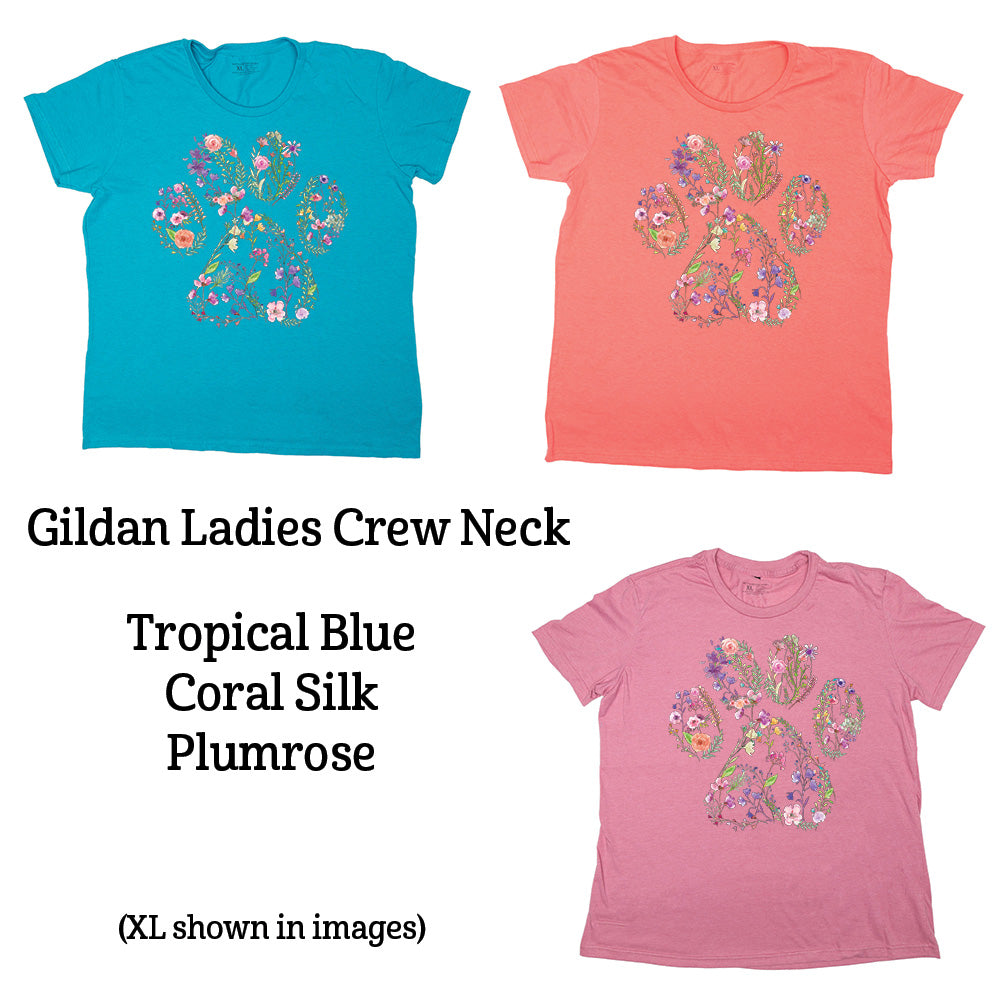 Wildflower Paw Graphic T-Shirt