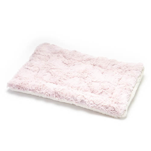 Premium Flat Bed - Blush Pink Fur