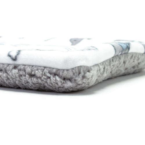 Flat Bed - Dogs in Sweaters Plush Fleece